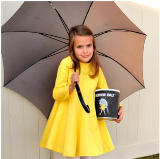 Morton salt lady kid costume