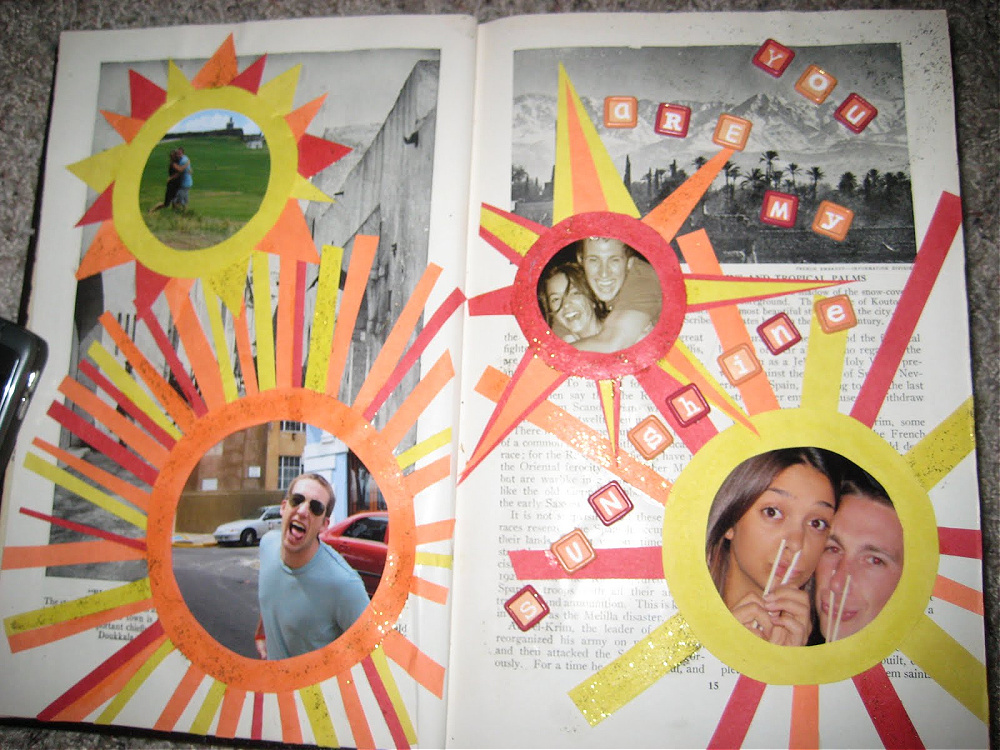 Make a Recycled Book Scrapbook » Dollar Store Crafts