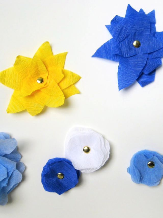 How to make crepe paper flowers