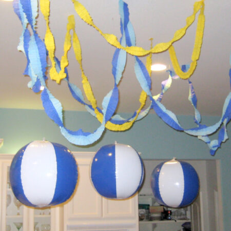 How to sew crepe paper streamers