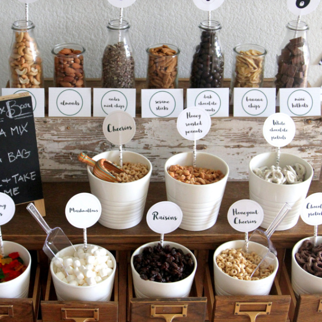 Make your own trail mix bar