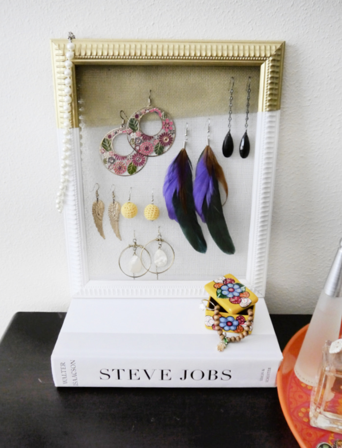 How to Make a DIY Earring organizer - C.R.A.F.T.