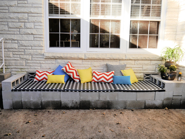 How To Make A Cinder Block Bench 1 