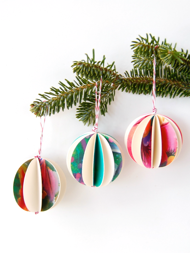 How to Make Upcycled Glitter Christmas Ornament