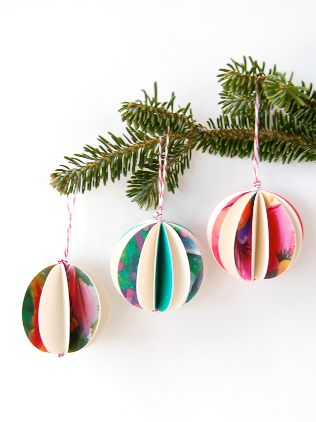 Easy DIY Ornaments Made Out Of Old Holiday Cards C R A F T 