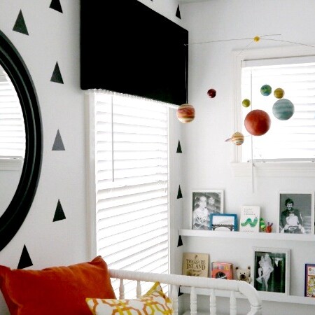 DIY black and white nursery