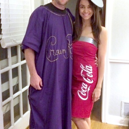 DIY Crown and Coke Couples Costumes