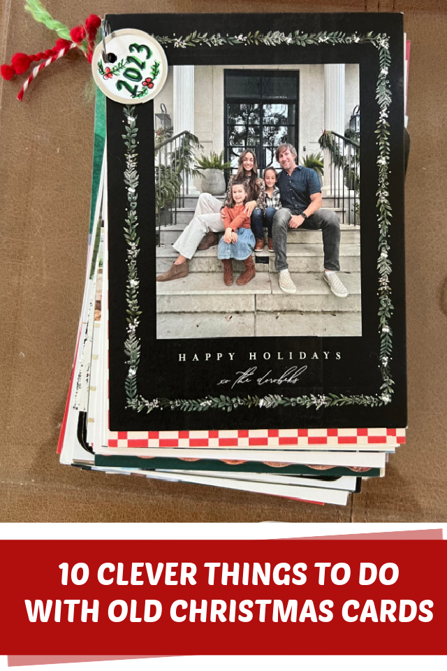 Things to do with old Christmas cards