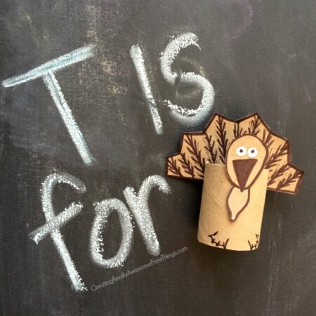 Turkey toilet paper roll craft