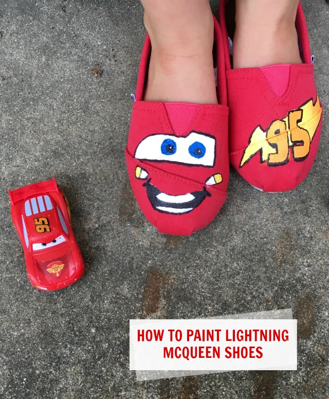 DIY Lightning McQueen Shoes - C.R.A.F.T.