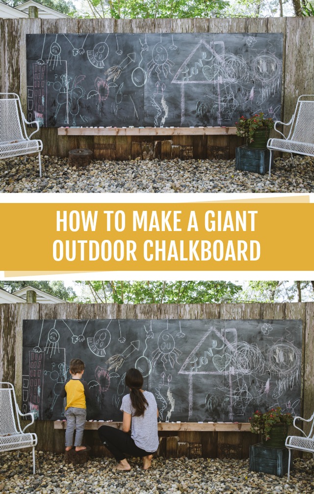 How to Make your own Large DIY Chalkboard - Making it in the Mountains