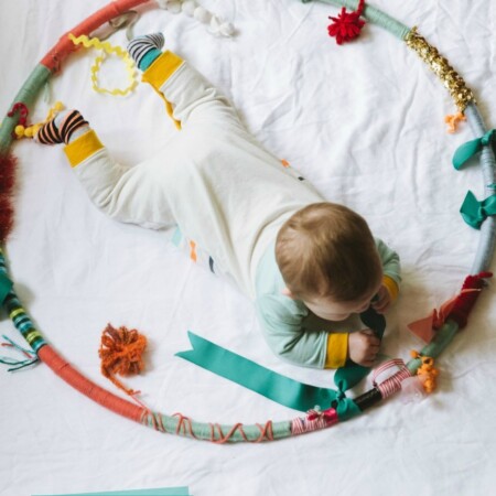 How to make a sensory hula hoop for baby