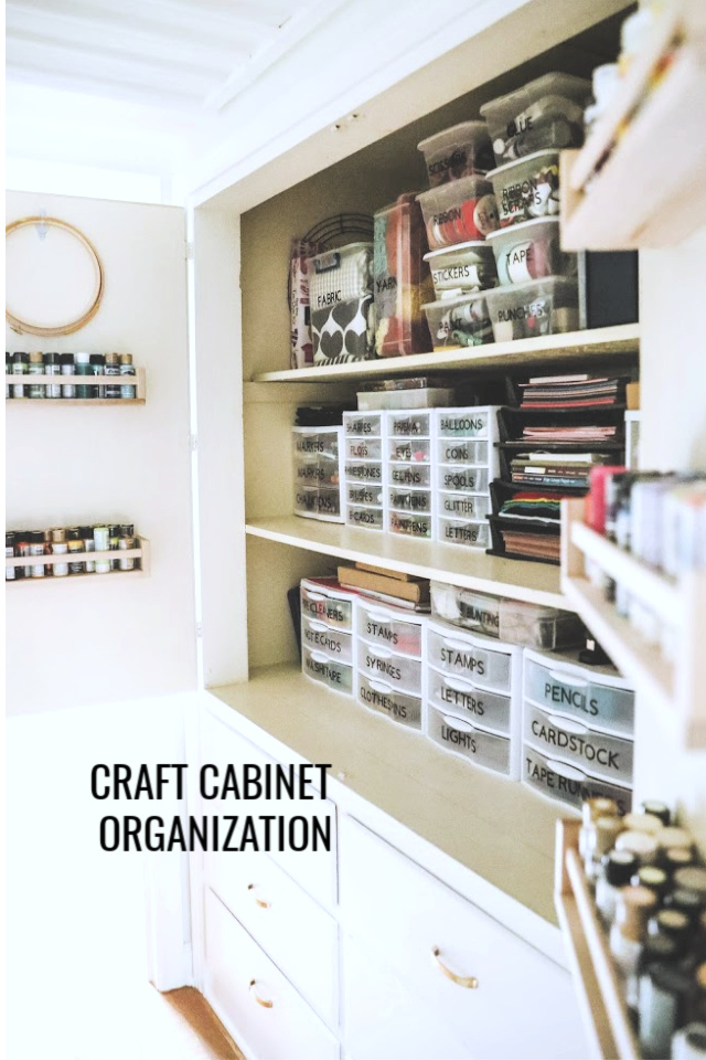 The Many Lives of My Craft Cabinet  Craft storage cabinets, Craft room  design, Craft supply storage