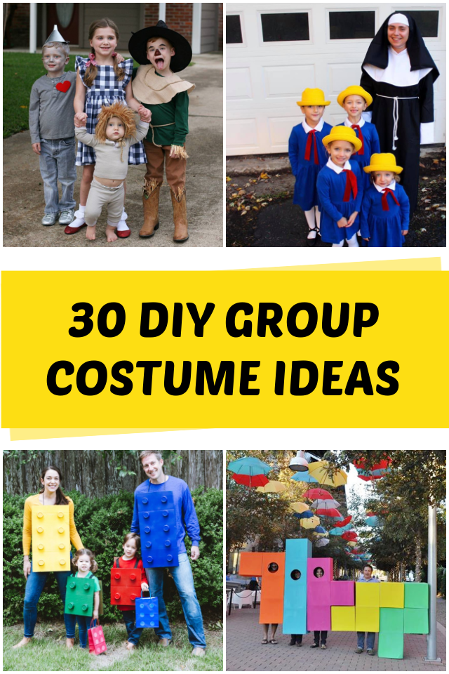 Adorable Kids DIY Mario Villains Group Costume