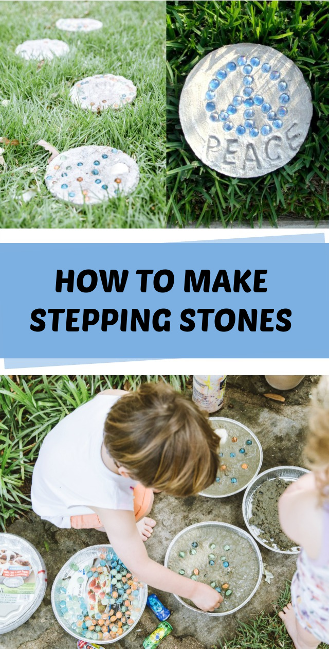 diy stepping stones