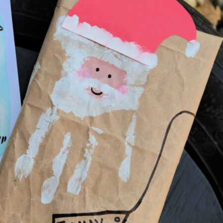 handprint Santa Claus