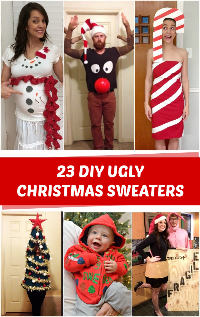  Easy DIY Last Minute Ugly Christmas Sweater Xmas Mens