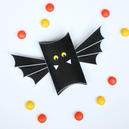 Free Printable Bat Pillow boxes Halloween