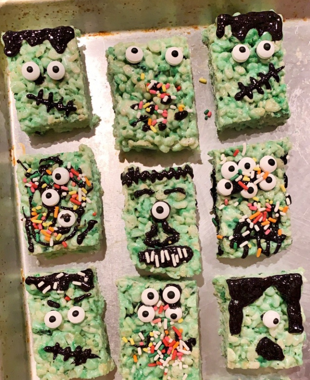 rice krispie treat monsters