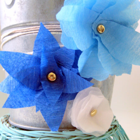 How to make crepe paper flowers